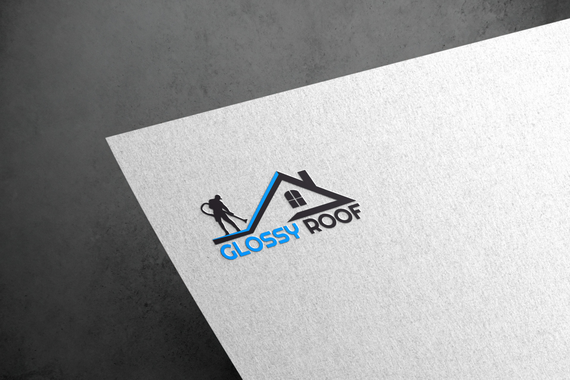 Projekt Logo dla Firmy Czyszczącej Dachy