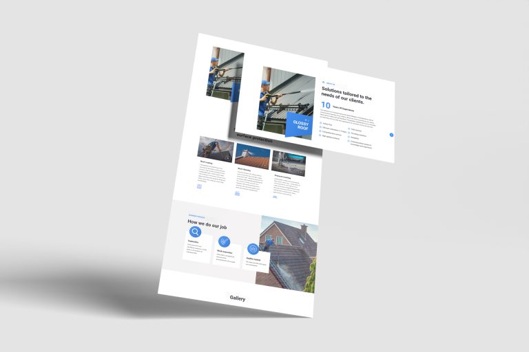 Strona Internetowa dla firmy czyszczącej dachy