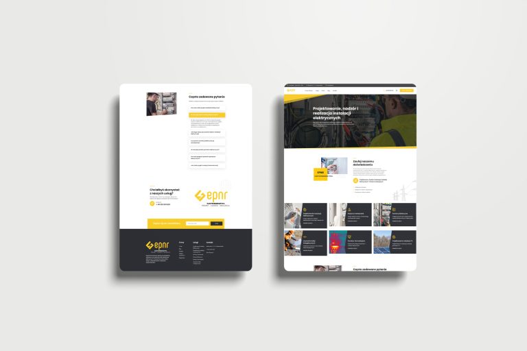 Strona Internetowa dla firmy z branży Elektroenergetyki
