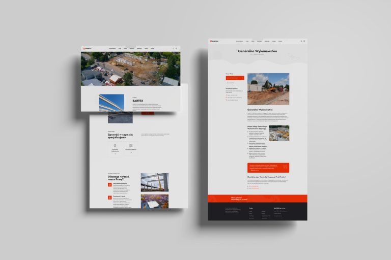 Strona Internetowa dla firmy z branży Generalnego Wykonawstwa