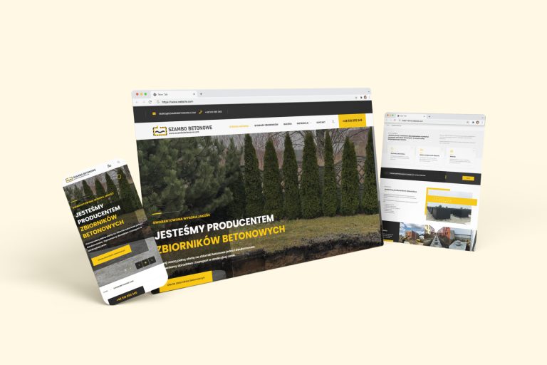Strona Internetowa dla Producenta Szamb Betonowych